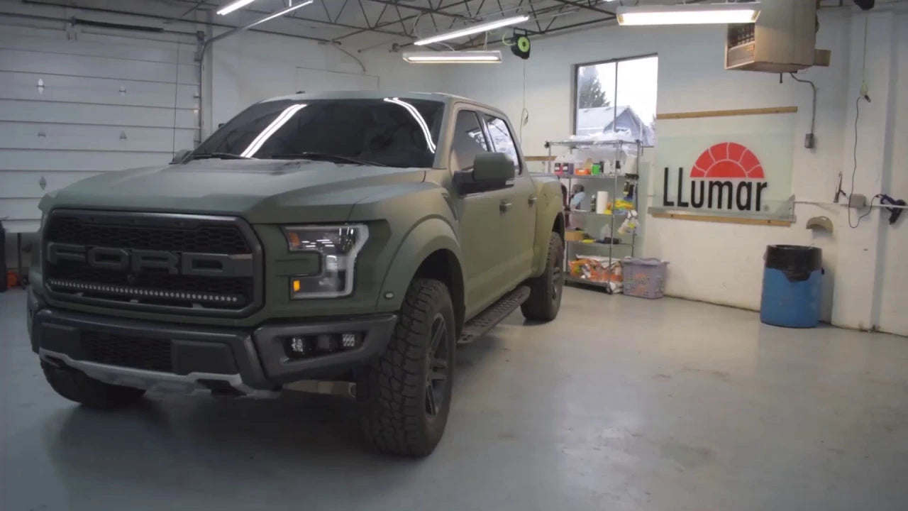 Matte green truck 