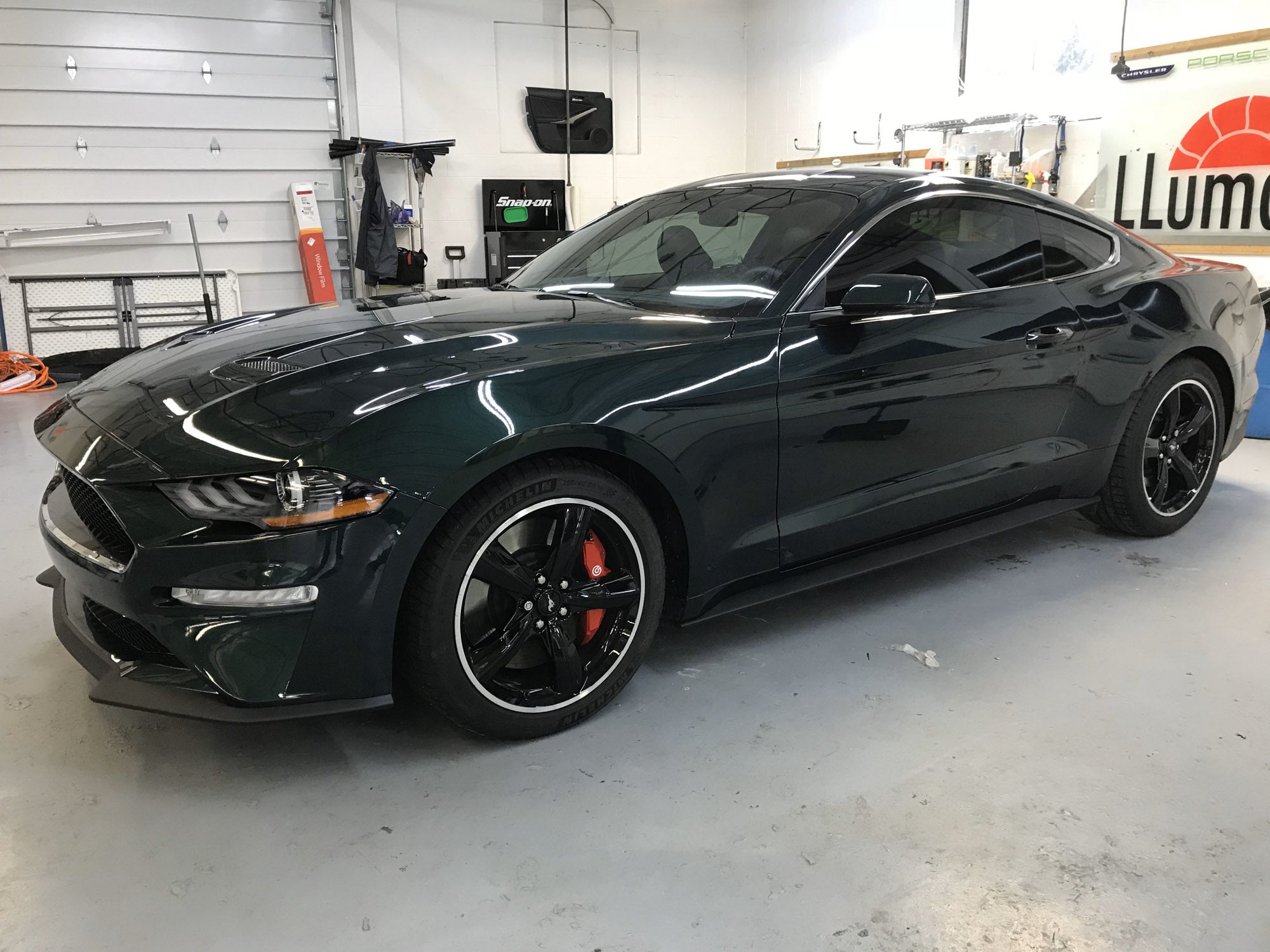 Mustang with PPF Tint ceramic coating