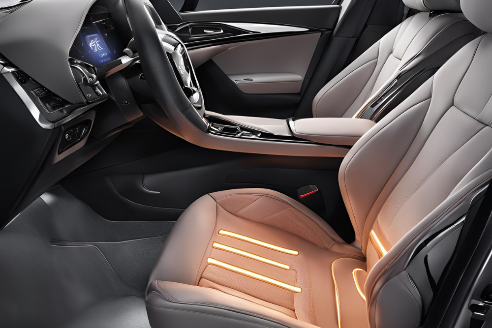 Luxury vehicle with heated seats