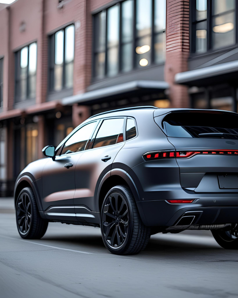 SUV in full matte wrap