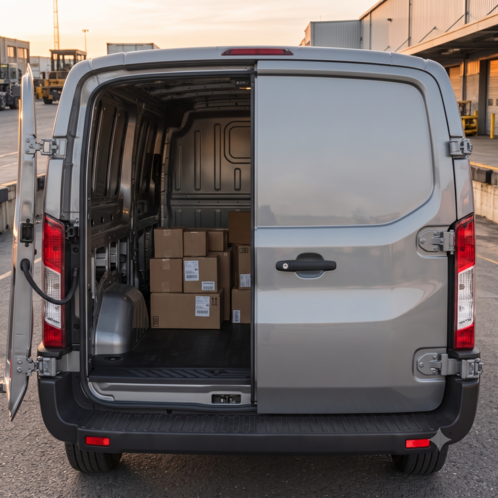 White Cargo Commercial Van