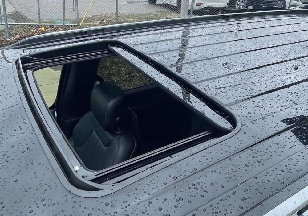 Powered sunroof fully opened Powered sunroof fully opened