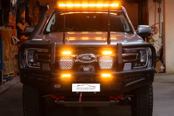 Pick up truck packed with lightning power accessories Pick up truck packed with lightning power accessories